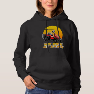 Wir fahren bei Morgendämmerung mit Rasenmäher Hoodie