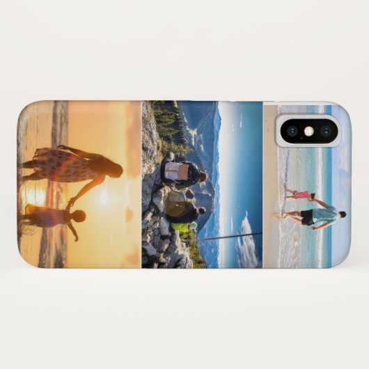 Wir Familie geniessen Strandurlaub und Wandern Case-Mate iPhone Hülle (Rückseite (Horizontal))