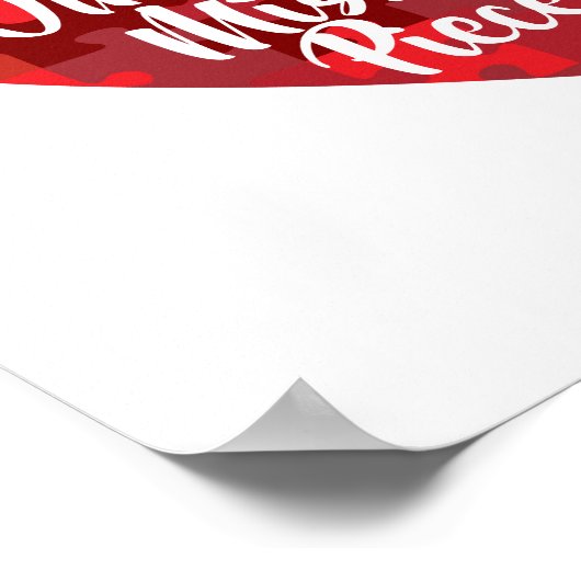 Wir fanden unser Vermisstes Stück - Puzzle Herz Poster (Ecke)