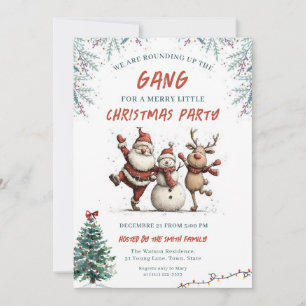 Wir feiern die Gang-Weihnachtsfeier Einladung