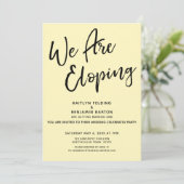 Wir feiern die Lässige Post-Hochzeitsparty Einladung (Stehend Vorderseite)