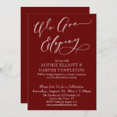 Wir feiern einfach Burgund Einladung (Vorne/Hinten)