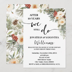 Wir feiern immer noch unseren Winterhochzeitstag Einladung