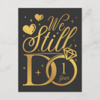 Wir feiern noch 1 Jahr Hochzeitsjubiläum