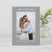 Wir feiern noch 25. Hochzeitstag Einladung (Stehend Vorderseite)