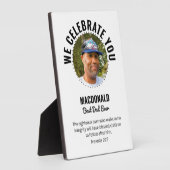 Wir feiern Sie zum BESTEN VATER JER Foto Fotoplatte (Seite)