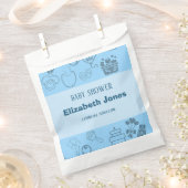 "Wir feiern unseren kleinen Prinzen auf dem Weg Geschenktütchen (Ausgeschnitten)