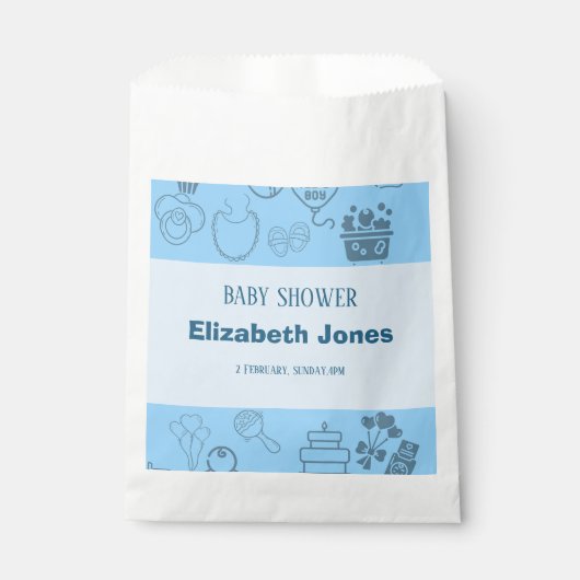 "Wir feiern unseren kleinen Prinzen auf dem Weg Geschenktütchen (Vorderseite)