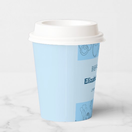 "Wir feiern unseren kleinen Prinzen auf dem Weg Pappbecher (Rechts)