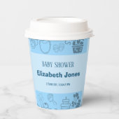 "Wir feiern unseren kleinen Prinzen auf dem Weg Pappbecher (Vorderseite)