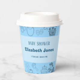 "Wir feiern unseren kleinen Prinzen auf dem Weg Pappbecher