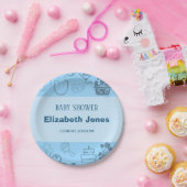 "Wir feiern unseren kleinen Prinzen auf dem Weg Pappteller (Party)