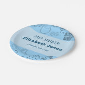 "Wir feiern unseren kleinen Prinzen auf dem Weg Pappteller (Schrägansicht)