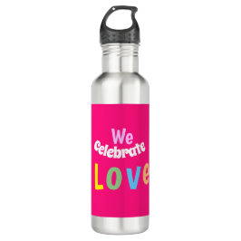 Wir feierten Liebe Säule Kerze thermische Tumbler. Edelstahlflasche