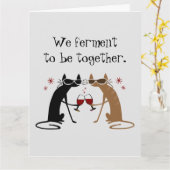 Wir Ferment to be Together Wine Puff Karte (Gelbe Blume)