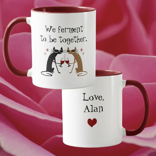 Wir Ferment to be Together Wine Puff Tasse