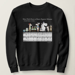 WIR FISCHE DU EIN MUTTERSCHAF REIHER ELCH Sandra B Sweatshirt