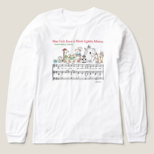 WIR FISCHE DU EIN MUTTERSCHAF REIHER ELCH Sandra B Tri-Blend Shirt