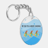 WIR FISCHEN, DASS SIE NUR WEIHNACHTSMITTEL SIND SCHLÜSSELANHÄNGER (Vorderseite links)