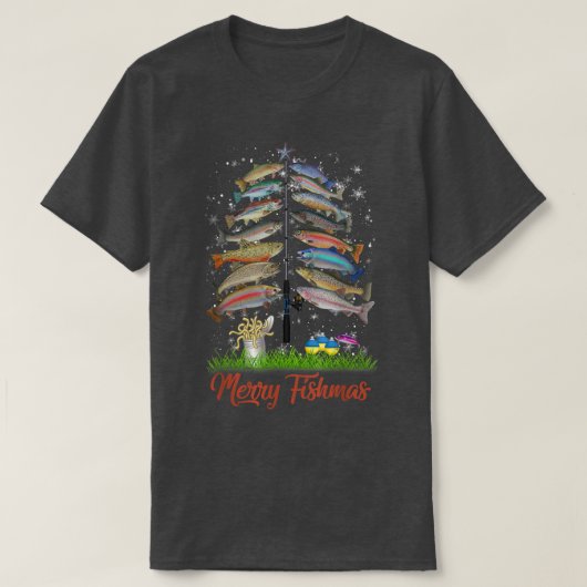 Wir fischen dir ein frohes Weihnachtsfischen Ugly  T-Shirt (Design vorne)