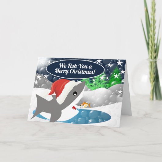 Wir fischen dir frohe Weihnachten (Vorderseite)