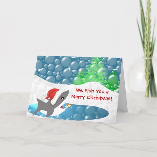 Wir fischen dir frohe Weihnachten (Vorderseite)