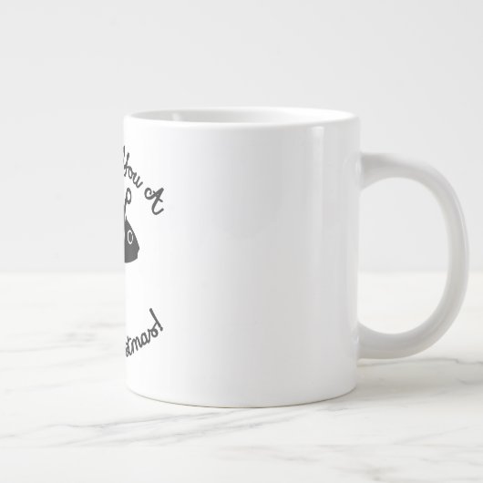 Wir fischen dir frohe Weihnachten | Nautischer Spa Jumbo-Tasse (Rechts)