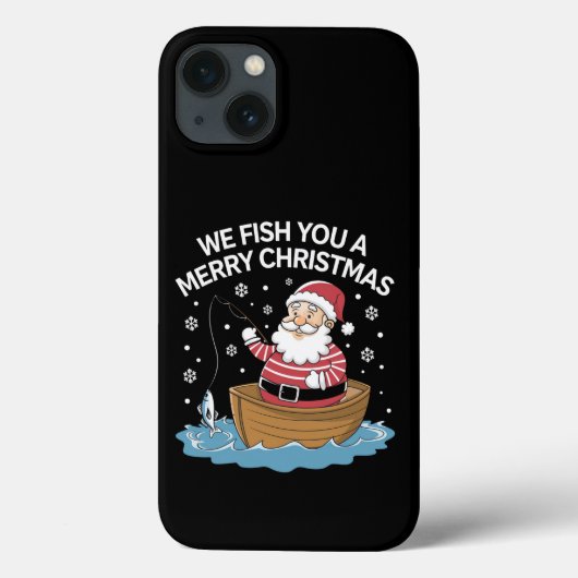 Wir fischen euch ein frohe Weihnachtsfischer Case-Mate iPhone Hülle (Rückseite)