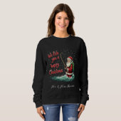 Wir fischen Ihnen einen glücklichen Weihnachtsfest Sweatshirt (Vorne ganz)