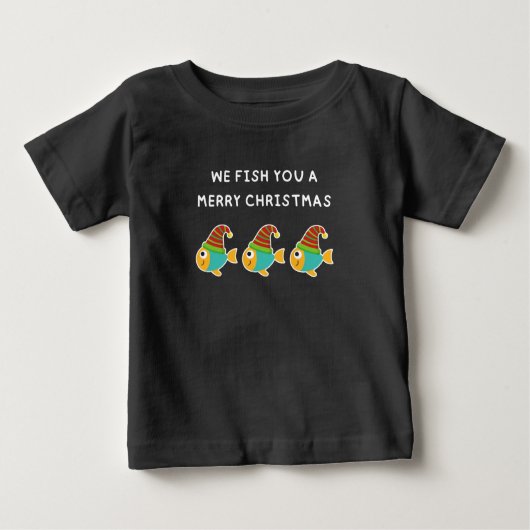WIR FISCHEN IHNEN EINEN KLEINEN CHRISTMAS - Niedli Baby T-shirt (Vorderseite)