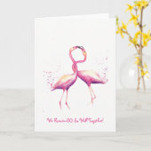 Wir Flamin-GO so gut zusammen! Grußkarte Karte (Gelbe Blume)