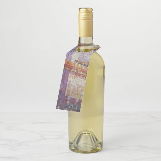 Wir fliegen alle durch das gleiche Licht. Flaschenanhänger (Angewinkelt)