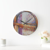 Wir fliegen alle durch das gleiche Licht. Große Wanduhr (Zuhause)