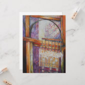 Wir fliegen alle durch das gleiche Licht. Karte (Vorderseite/Rückseite Beispiel)