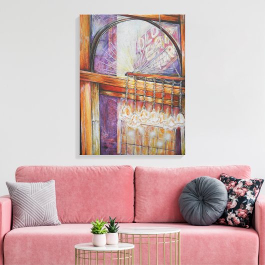 Wir fliegen alle durch das gleiche Licht. Leinwanddruck (Insitu (Wohnzimmer))