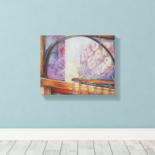 Wir fliegen alle durch das gleiche Licht. Leinwanddruck (Insitu (Holzboden))