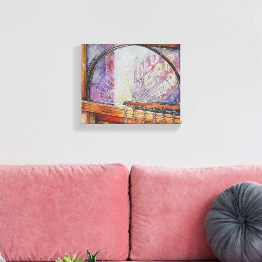 Wir fliegen alle durch das gleiche Licht. Leinwanddruck (Insitu (Wohnzimmer))