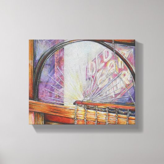 Wir fliegen alle durch das gleiche Licht. Leinwanddruck (Vorderseite)