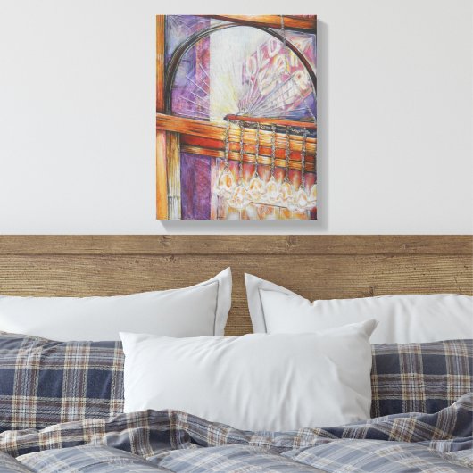 Wir fliegen alle durch das gleiche Licht. Leinwanddruck (Insitu (Schlafzimmer))