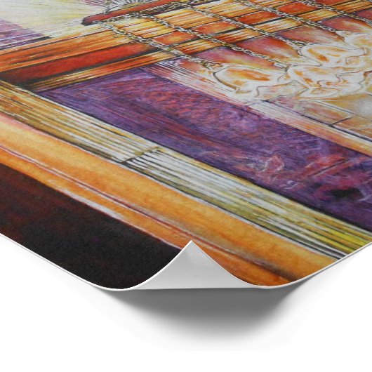 Wir fliegen alle durch das gleiche Licht. Poster (Ecke)