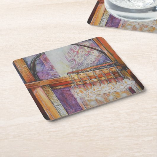 Wir fliegen alle durch das gleiche Licht. Rechteckiger Pappuntersetzer (angewinkelt)