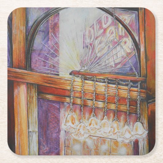 Wir fliegen alle durch das gleiche Licht. Rechteckiger Pappuntersetzer (Vorderseite)