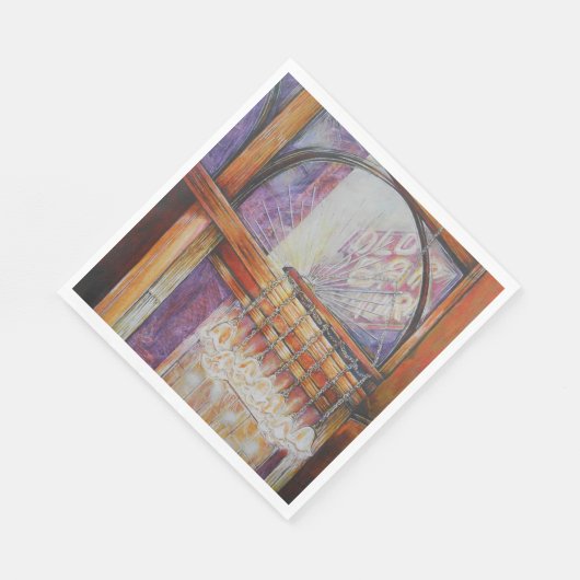 Wir fliegen alle durch das gleiche Licht. Serviette (Ecke)