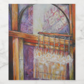 Wir fliegen alle durch das gleiche Licht. Weinetikett (Einzelnes Label)