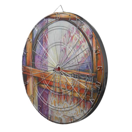 Wir fliegen alle Motten um das gleiche Licht. Dartscheibe (Vorderseite rechts)