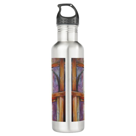 Wir fliegen alle Motten um das gleiche Licht. Edelstahlflasche (Rückseite)