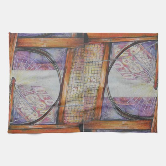 Wir fliegen alle Motten um das gleiche Licht. Geschirrtuch (Horizontal)