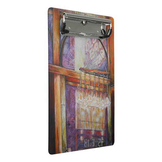 Wir fliegen alle Motten um das gleiche Licht. Mini Klemmbrett (Schrägansicht)