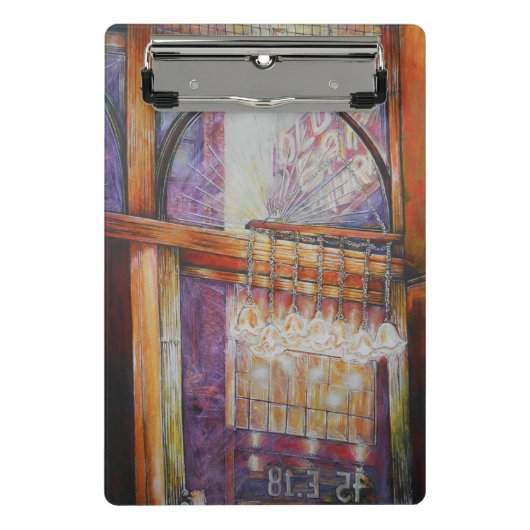 Wir fliegen alle Motten um das gleiche Licht. Mini Klemmbrett (Vorderseite)