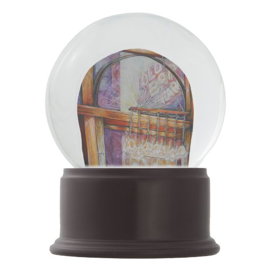 Wir fliegen alle Motten um das gleiche Licht. Schneekugel (Vorderseite)